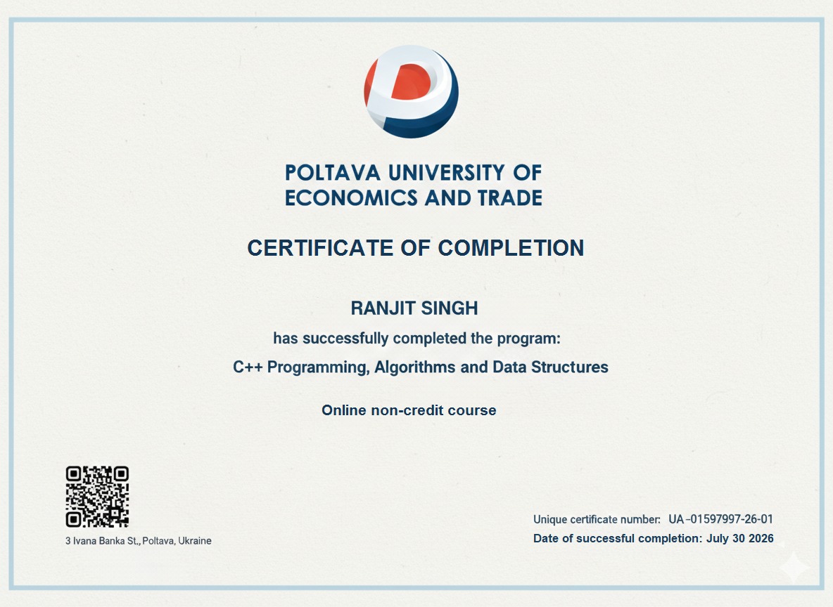 Certificate 1
